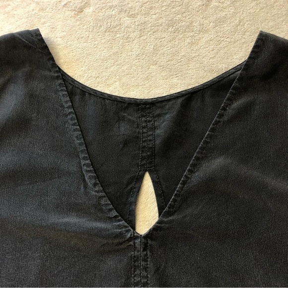 Wilfred Black Silk Reversible Drop Waist Dress - Picture 9 of 13